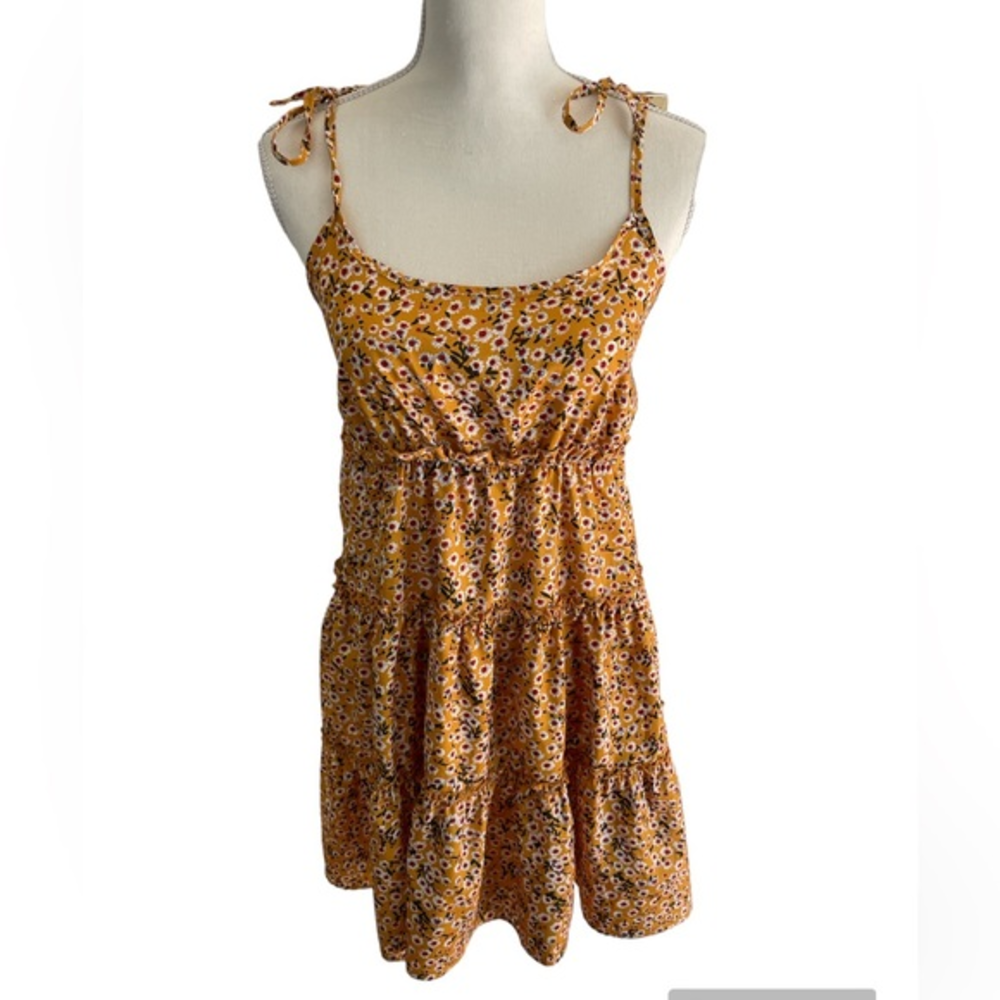 Floral Spaghetti Strap Dress‎
